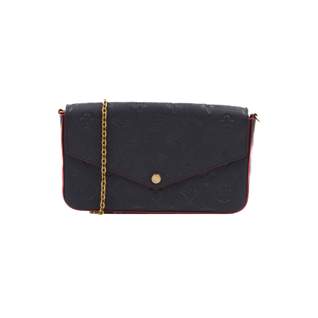 Louis Vuitton Emperiente Pochette Felicie Chain Wallet Navy Blue