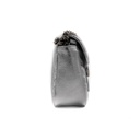 Gucci GG Marmont Small Shoulder Bag Matelassé Silver 443497