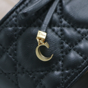 Christian Dior Lady Dior Heels Slide Lamskin Black In Size 36 1/2