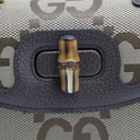 Gucci Bamboo 1947 Jumbo GG Canvas & Leather Handbag Brown 675797