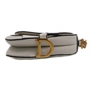 Christian Dior Mini Saddle White With Strap