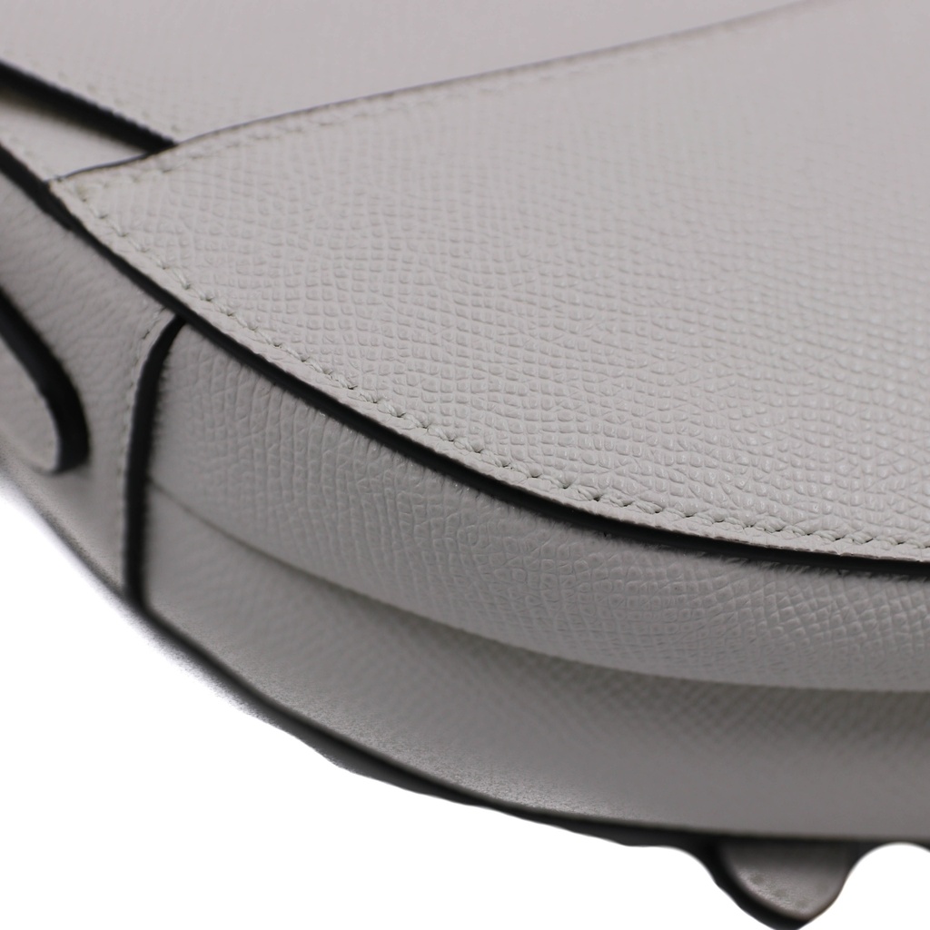 Christian Dior Mini Saddle White With Strap