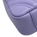 Gucci GG Marmont small shoulder bag in Light Purple Leather 837280