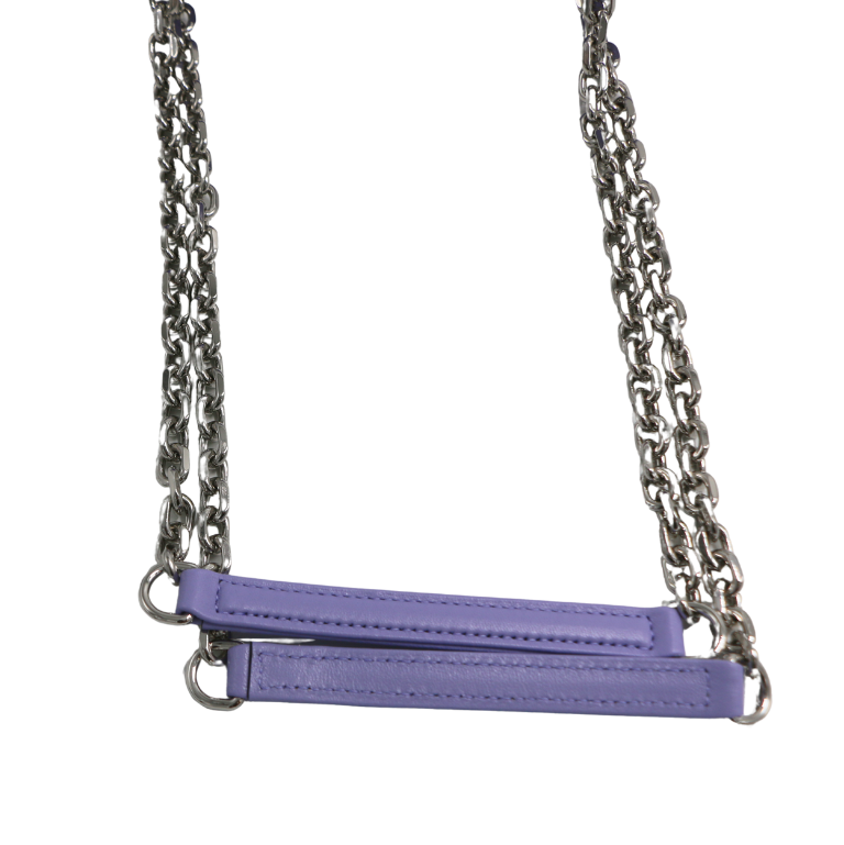 Gucci GG Marmont small shoulder bag in Light Purple Leather 837280