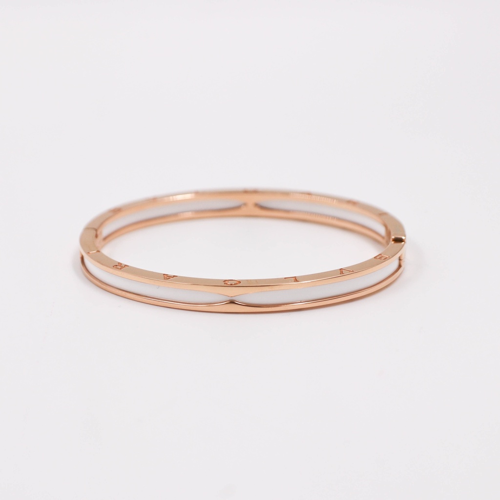 Bvlgari White Ceramic Bracelet M PZPT7E