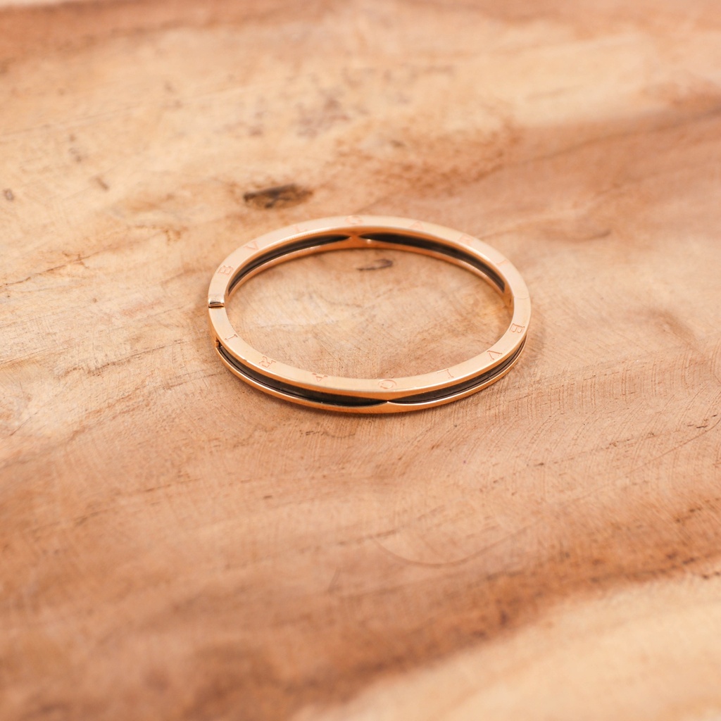 Bvlgari B.Zero1 Bracelet Black Ceramic S 750PG L22STT No Year