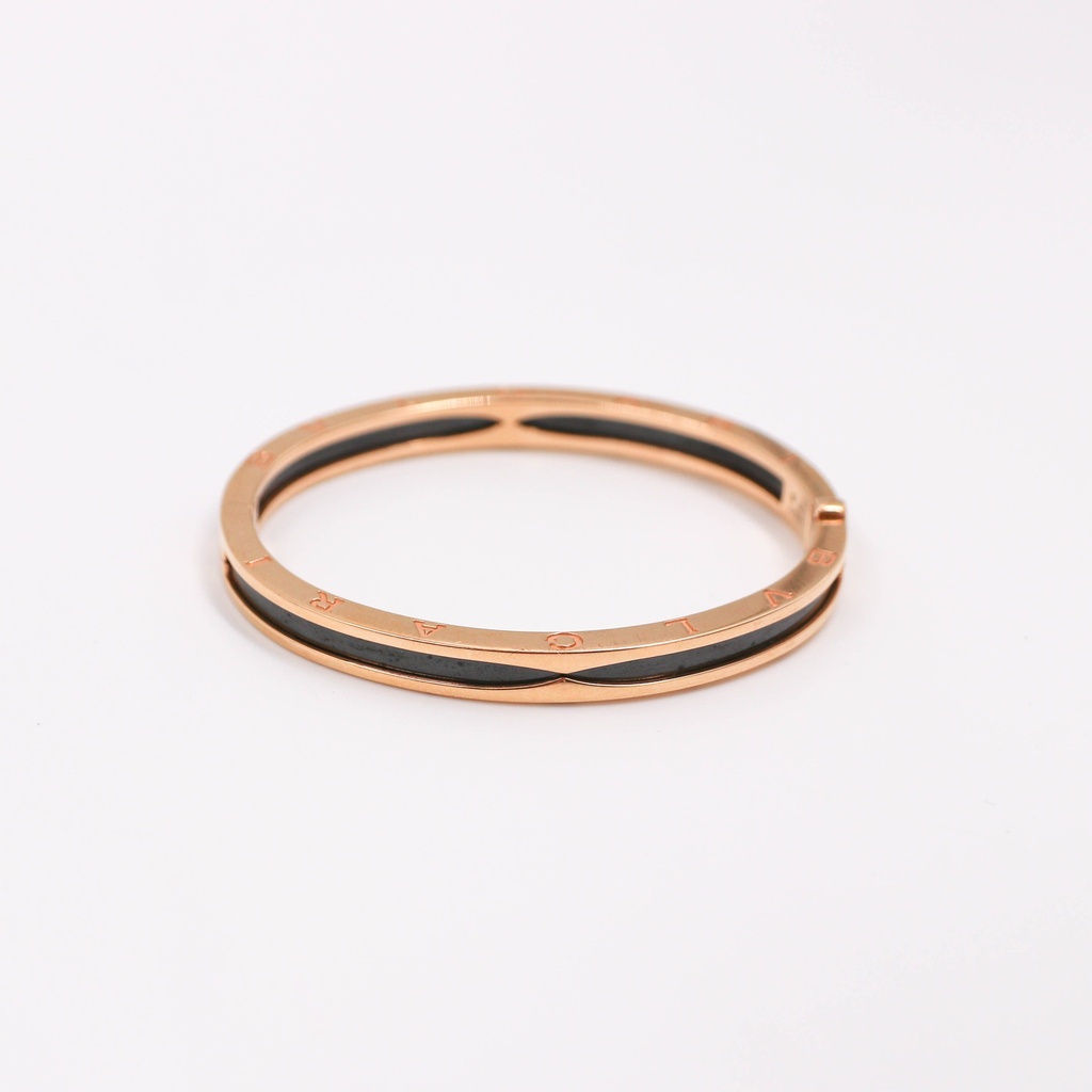 Bvlgari B.Zero1 Bracelet Black Ceramic S 750PG L22STT No Year