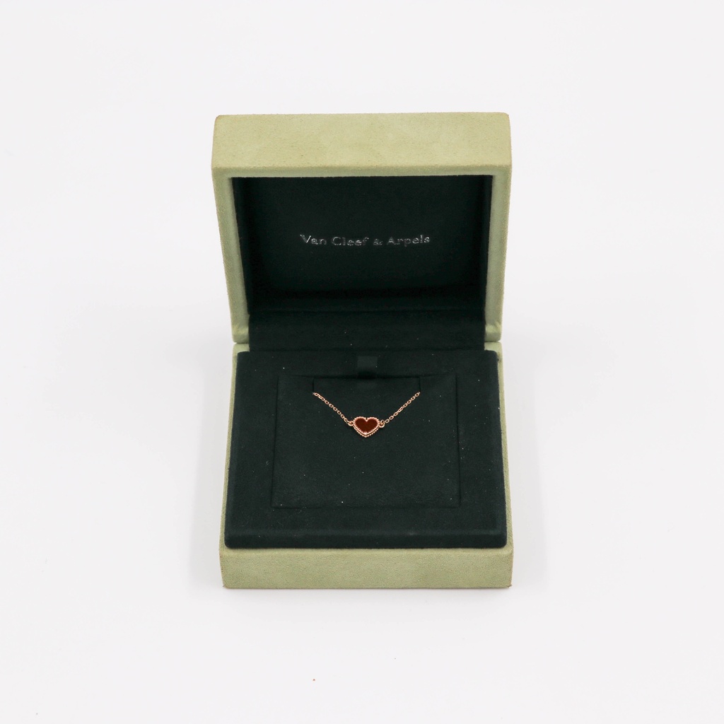 Van Cleef Sweet Alhambra Bracelet Heart Carnelian JA107995