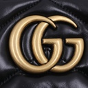Gucci GG Marmont Clutch Bag Black 777255