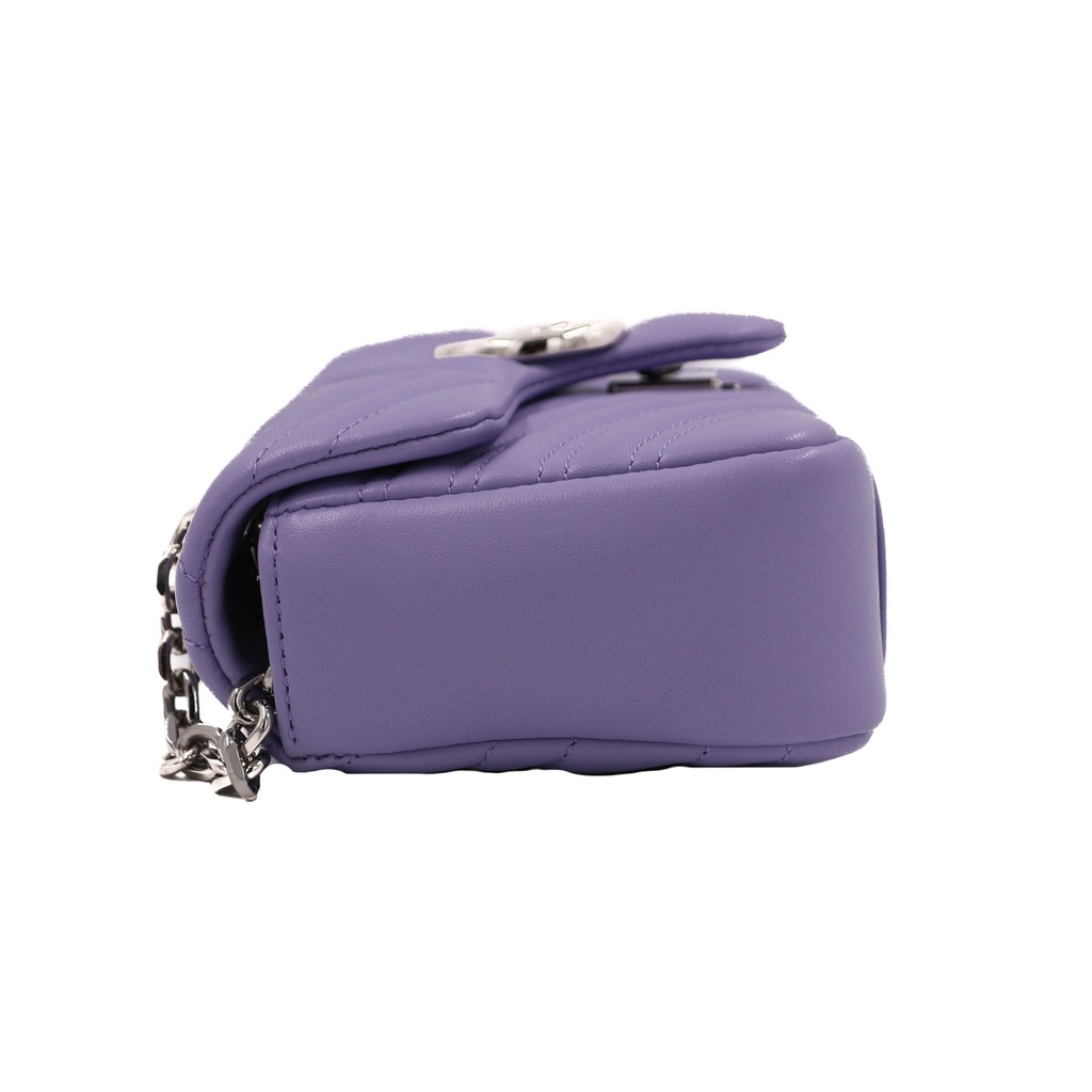 Gucci GG Marmont small shoulder bag in Light Blue Leather 837280