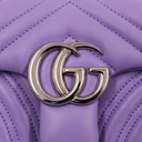 Gucci GG Marmont small shoulder bag in Light Blue Leather 837280