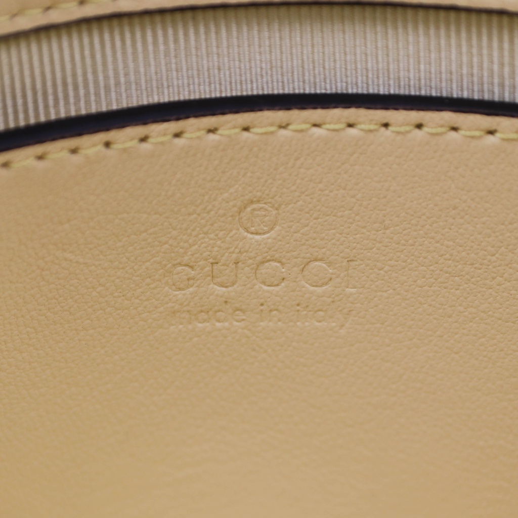 Gucci GG Marmont small shoulder bag in Light Yellow Leather 837280