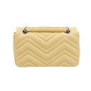 Gucci GG Marmont small shoulder bag in Light Yellow Leather 837280