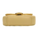 Gucci GG Marmont small shoulder bag in Light Yellow Leather 837280