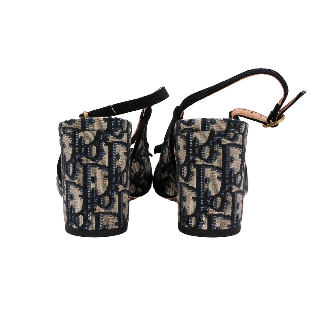 Christian Dior Idylle ballet heels in blue Iconic Toile de Jouy print Size 36 1/2