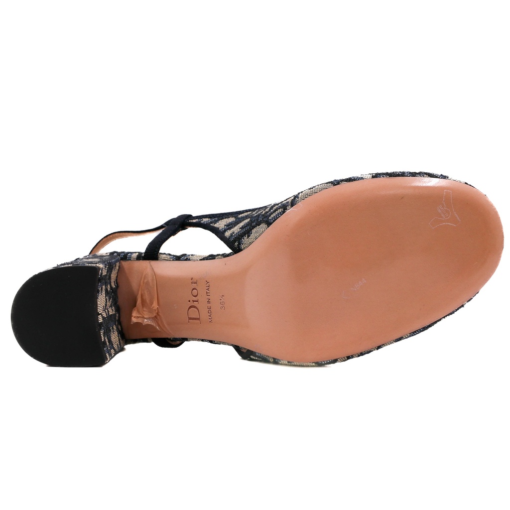 Christian Dior Idylle ballet heels in blue Iconic Toile de Jouy print Size 36 1/2