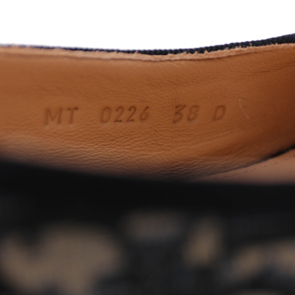 Christian Dior Idylle ballet heels in blue Iconic Toile de Jouy print Size 38