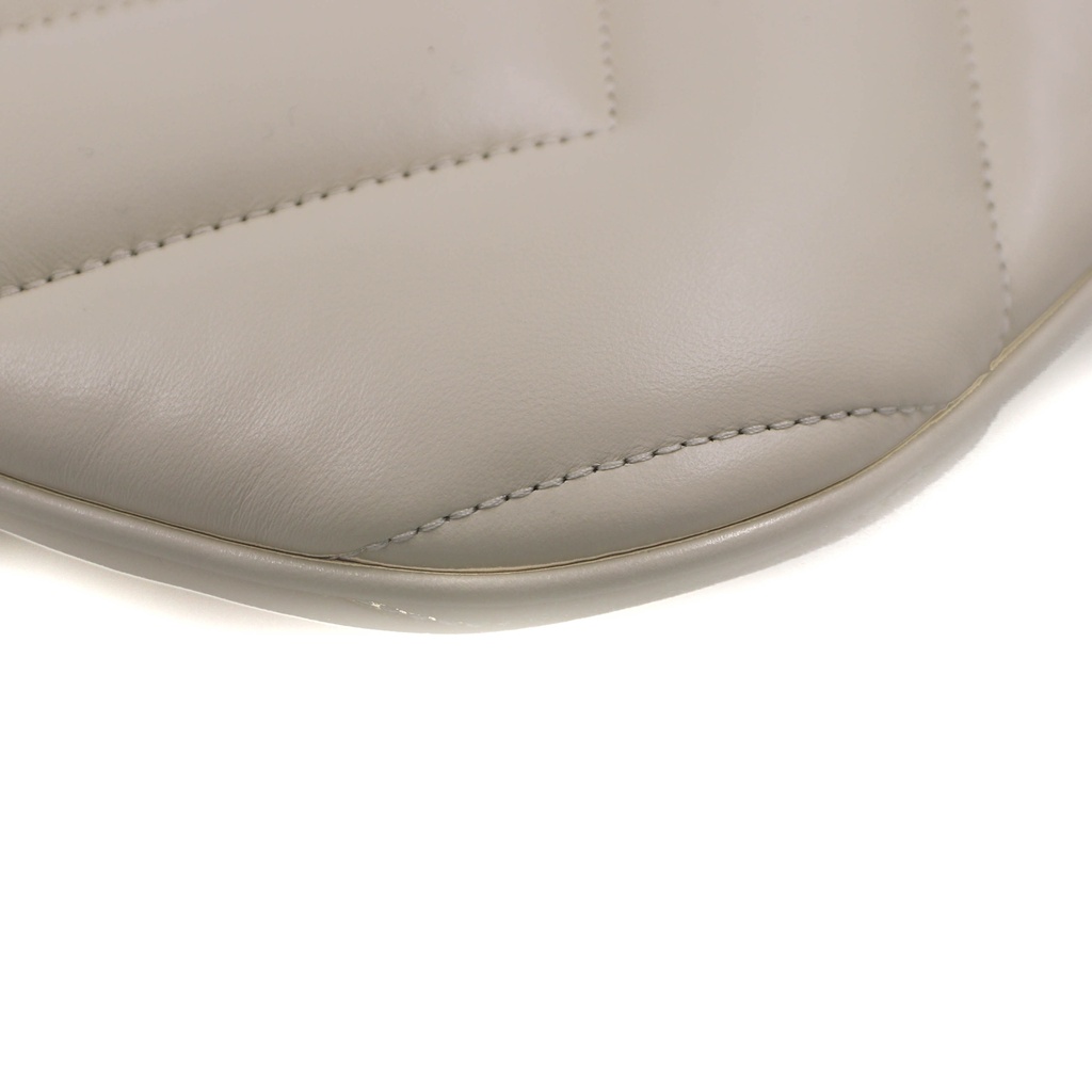 Gucci Small GG Marmont Bag White 777263