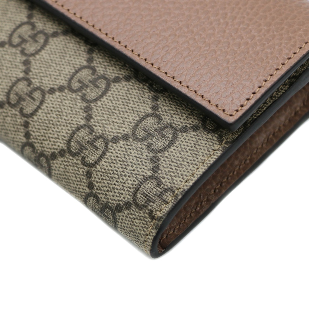 Gucci Marmont Leather Continental Wallet Dusty Pink 456116