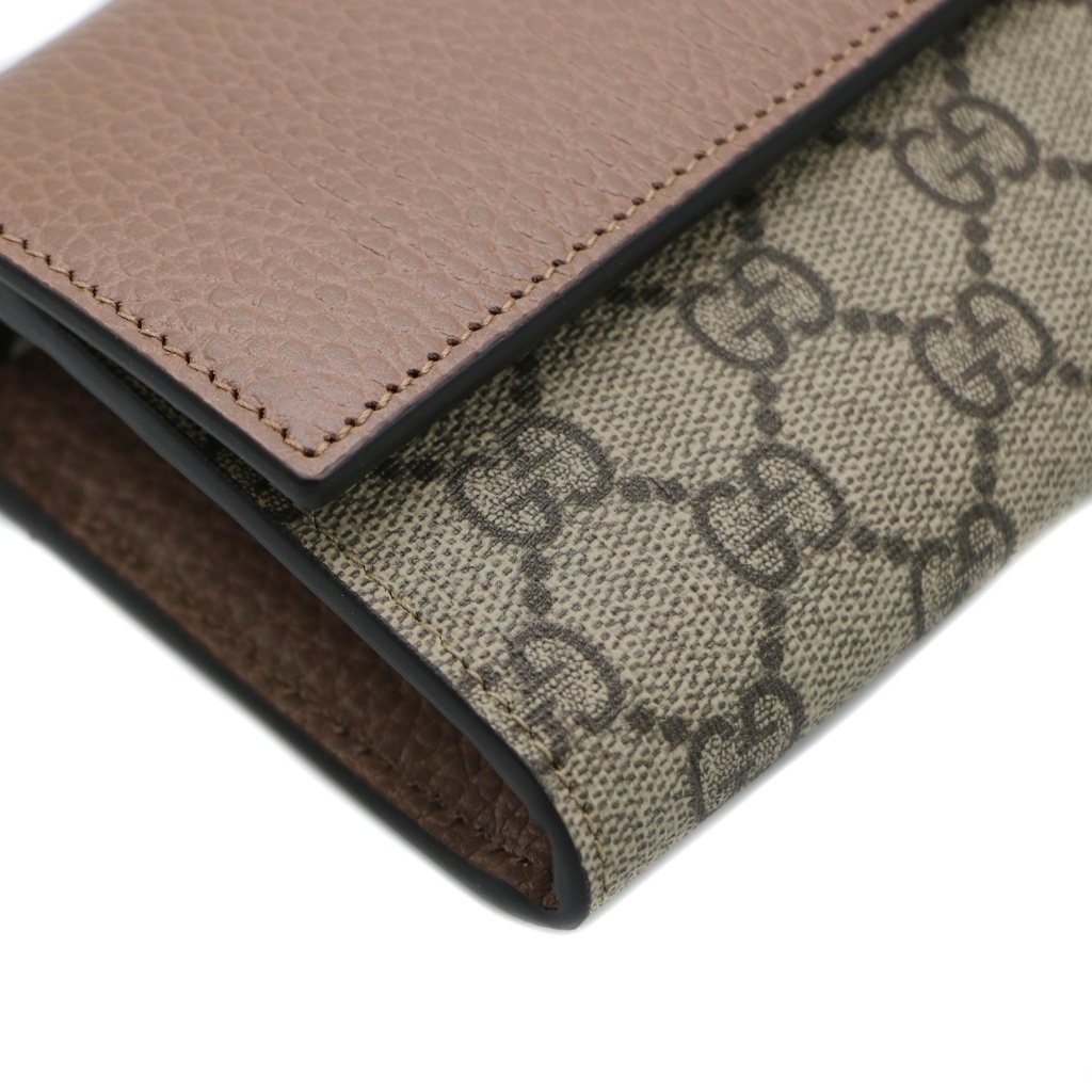 Gucci Marmont Leather Continental Wallet Dusty Pink 456116