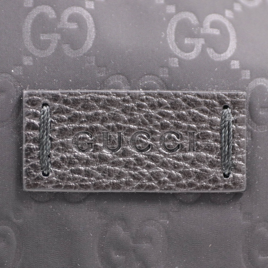 Gucci Messenger Black Nylon Leather Cross Body Bag 510335