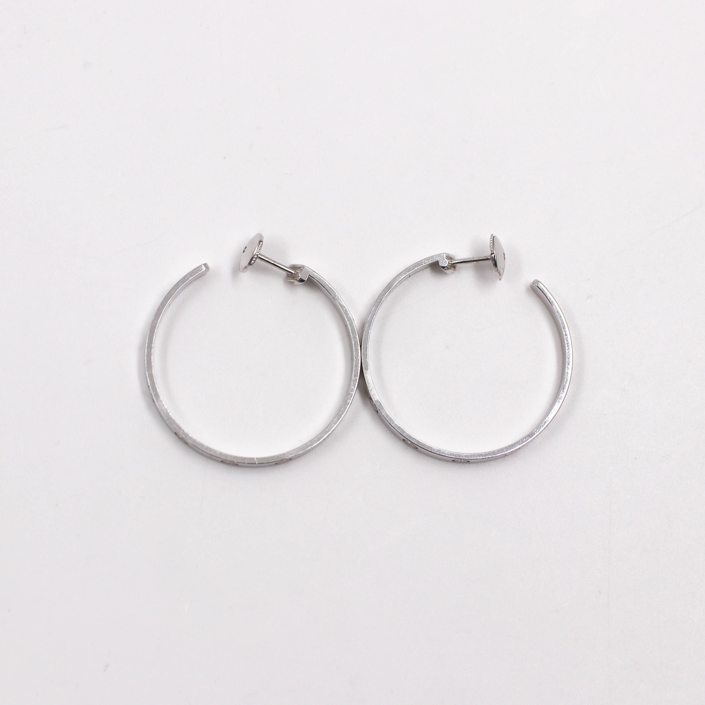 Cartier Love Hoops Earrings 750WG VM9913