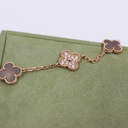 VCA Vintage Alhambra 5 Motif Bracelet 750PG MOP/Diamond JB692674 2020