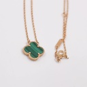 VCA Vintage Alhambra Pendant Necklace 750YG Malachite JA017395 2017