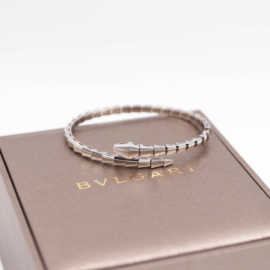 Bvlgari Serpenti Viper Bracelet 23.93g 750WG XL 7VH2ES