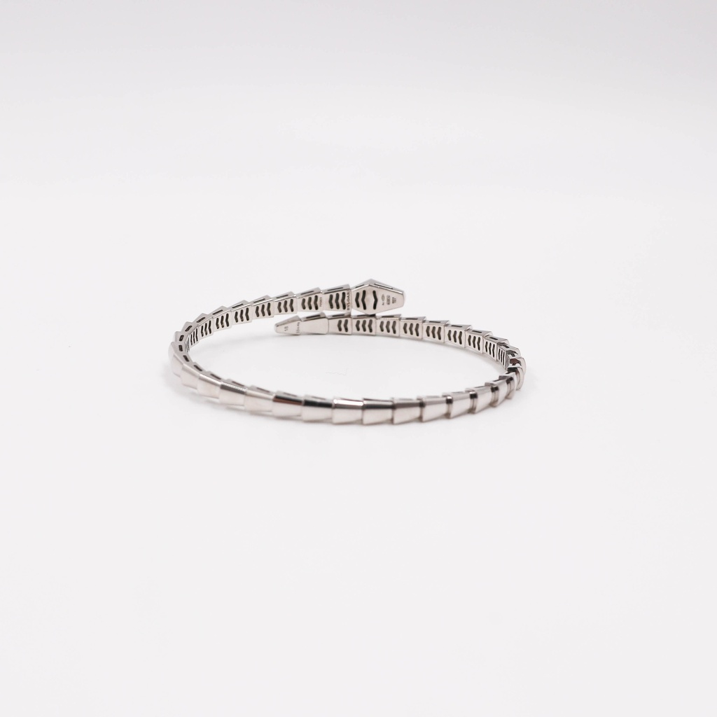 Bvlgari Serpenti Viper Bracelet 23.93g 750WG XL 7VH2ES