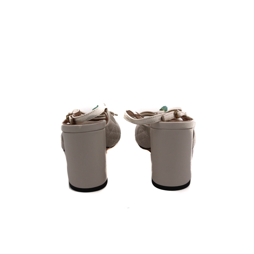 Christian Dior Ballet Slingback Pumps Lambskin Leather Beige Size 37 1/2