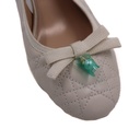 Christian Dior Ballet Slingback Pumps Lambskin Leather Beige Size 37 1/2