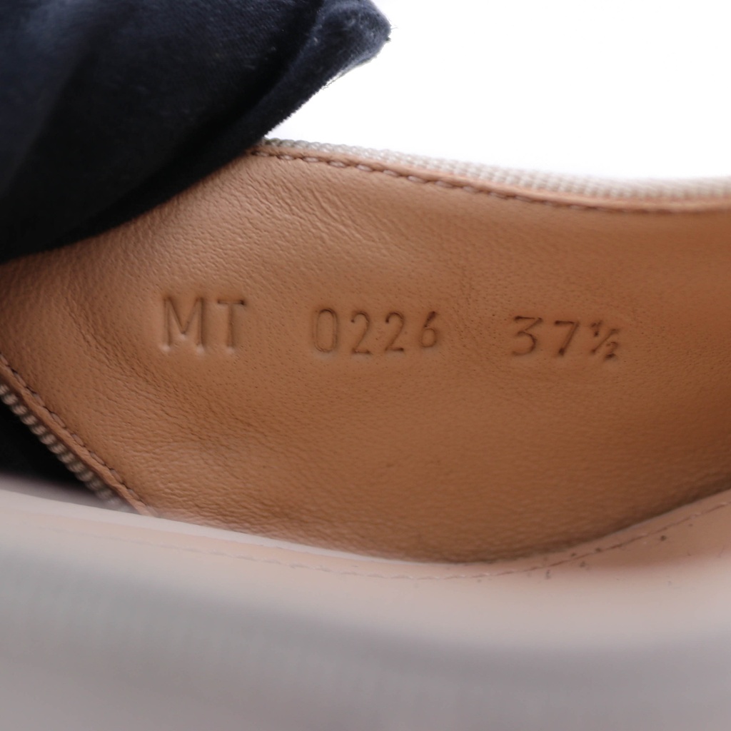 Christian Dior Ballet Slingback Pumps Lambskin Leather Beige Size 37 1/2