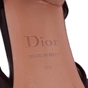 Christian Dior Ballet Slingback Pumps Lambskin Leather Burgundy Size 39