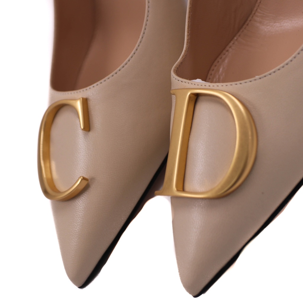 Christian Diot Decollete Dior Initials Beige Size 37 1/2