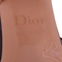 Christian Dior Ballet Slingback Pumps Lambskin Leather Burgundy Size 39