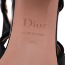 Christian Dior Ballet Slingback Pumps Lambskin Leather Black Size 38 1/2