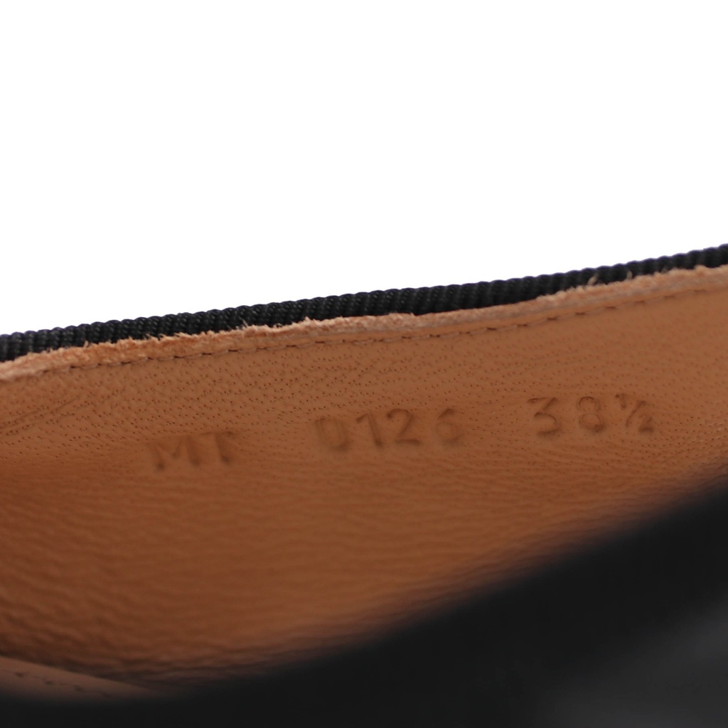 Christian Dior Ballet Slingback Pumps Lambskin Leather Black Size 38 1/2