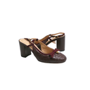 Christian Dior Ballet Slingback Pumps Lambskin Leather Burgundy Size 39