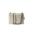 Saint Laurent Sunset Medium Bag White Crocodile-Embossed Leather