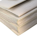 Saint Laurent Sunset Medium Bag White Crocodile-Embossed Leather