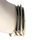 Saint Laurent Sunset Medium Bag White Crocodile-Embossed Leather