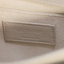 Saint Laurent Sunset Medium Bag White Crocodile-Embossed Leather