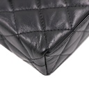 Chanel Shiny Aged Calfskin Quilted Nano Kelly Shopper Bag Black