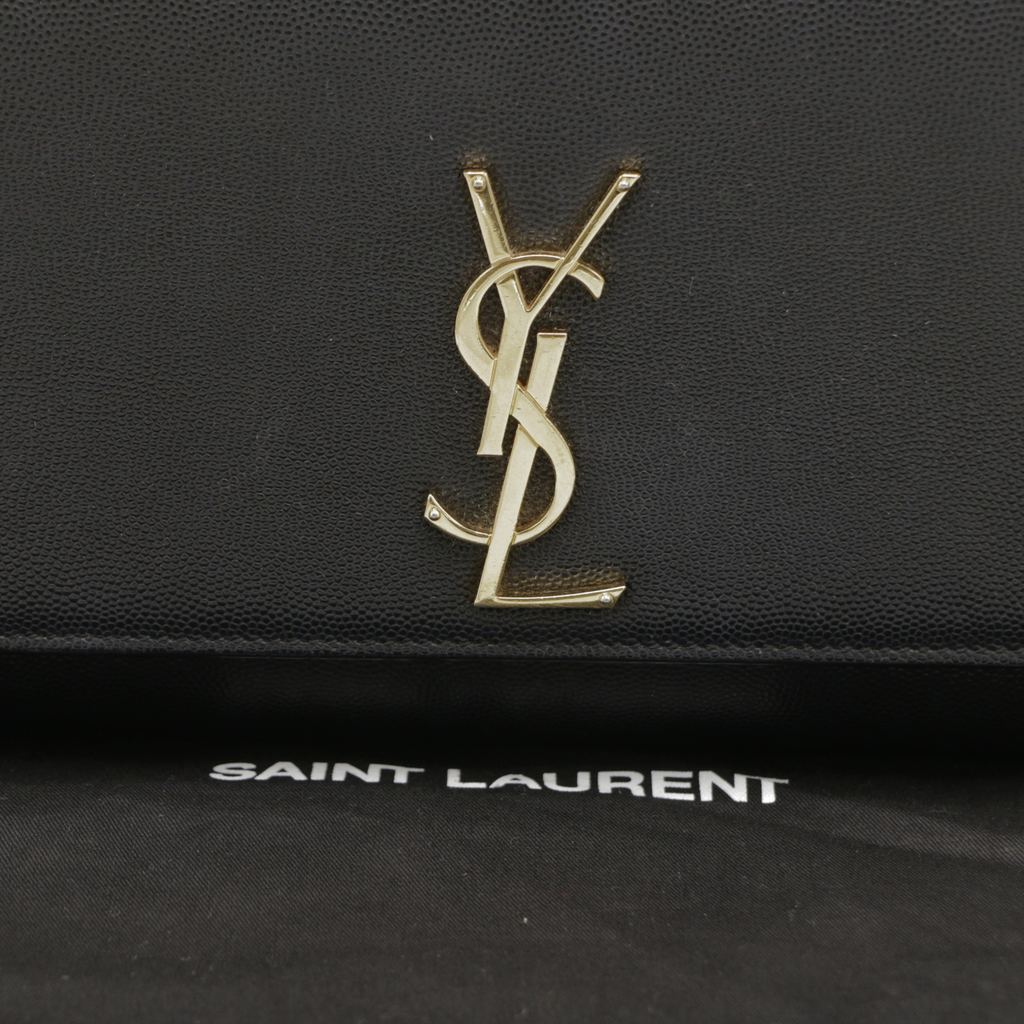 Yves Saint Laurent Kate Medium Leather Shoulder Bag Black