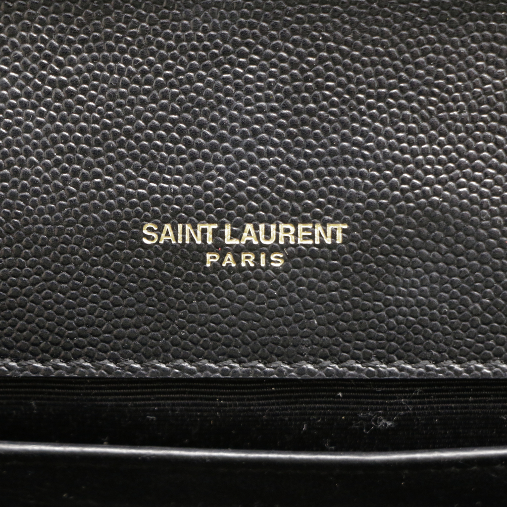 Yves Saint Laurent Kate Medium Leather Shoulder Bag Black