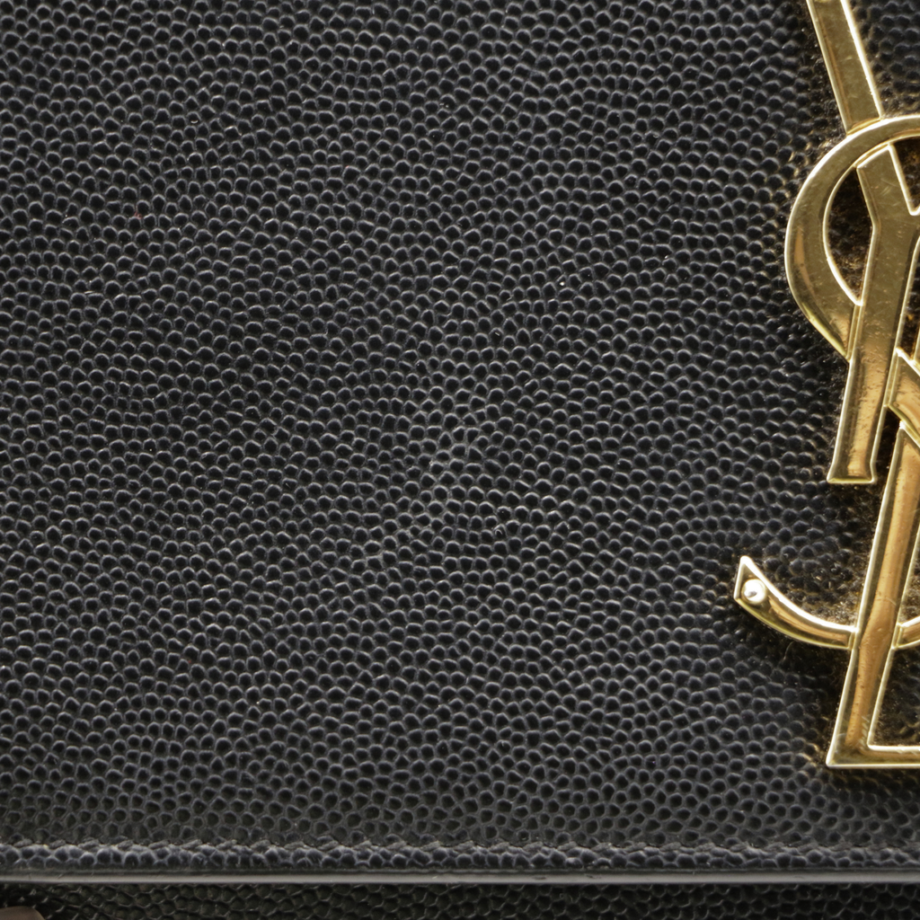 Yves Saint Laurent Kate Medium Leather Shoulder Bag Black