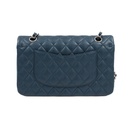 Chanel Classic Medium Caviar Double Flap Blue 