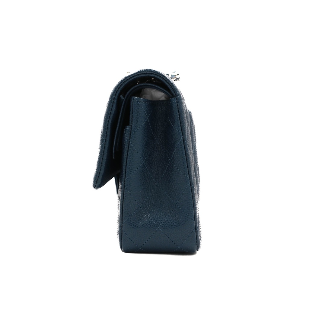 Chanel Classic Medium Caviar Double Flap Blue 