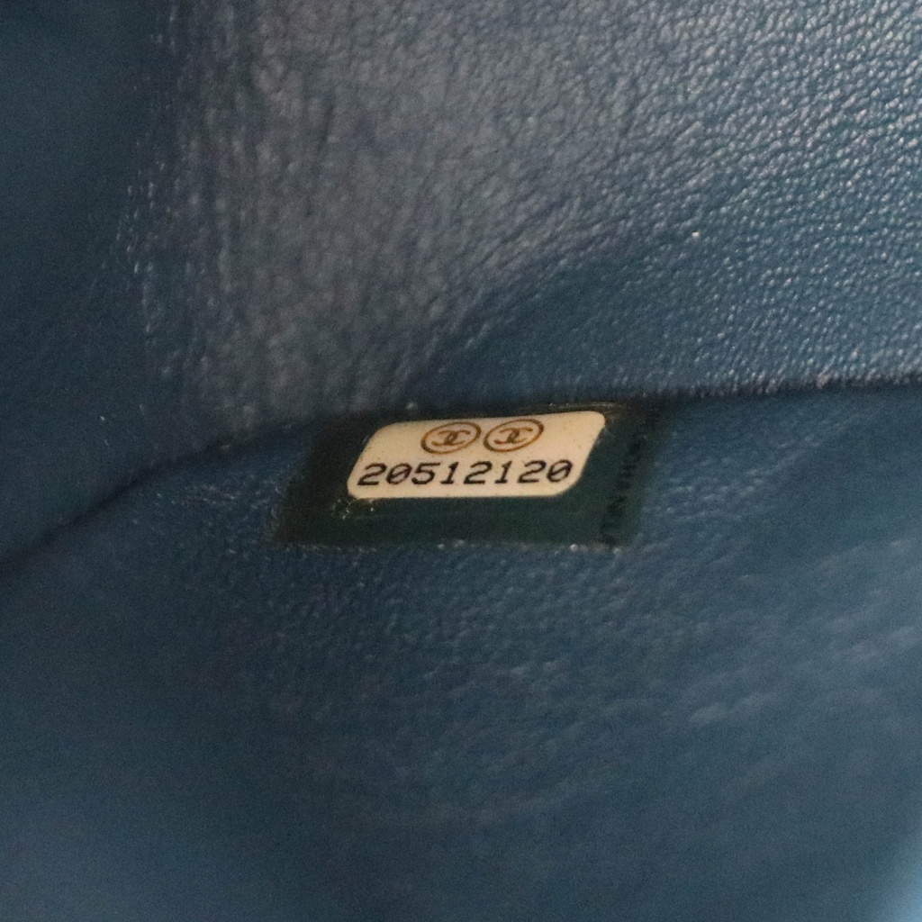 Chanel Classic Medium Caviar Double Flap Blue 